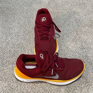 Nike Burgundy and Yellow “Redskins” Shoes (Commanders)